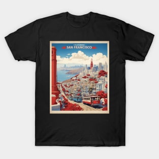 San Francisco California United States of America Tourism Vintage T-Shirt